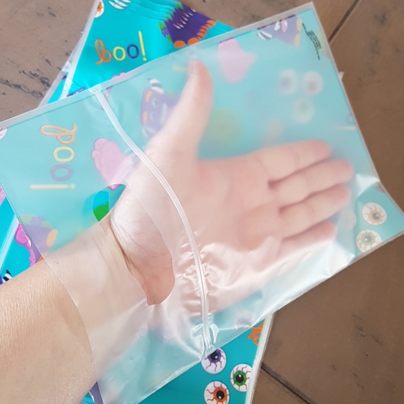 🎃 CLEARANCE 13 Pcs Halloween Eek Boo Favor Bags Loot Bags Treat Bags 6.25x6.25" - Picture 5 of 9